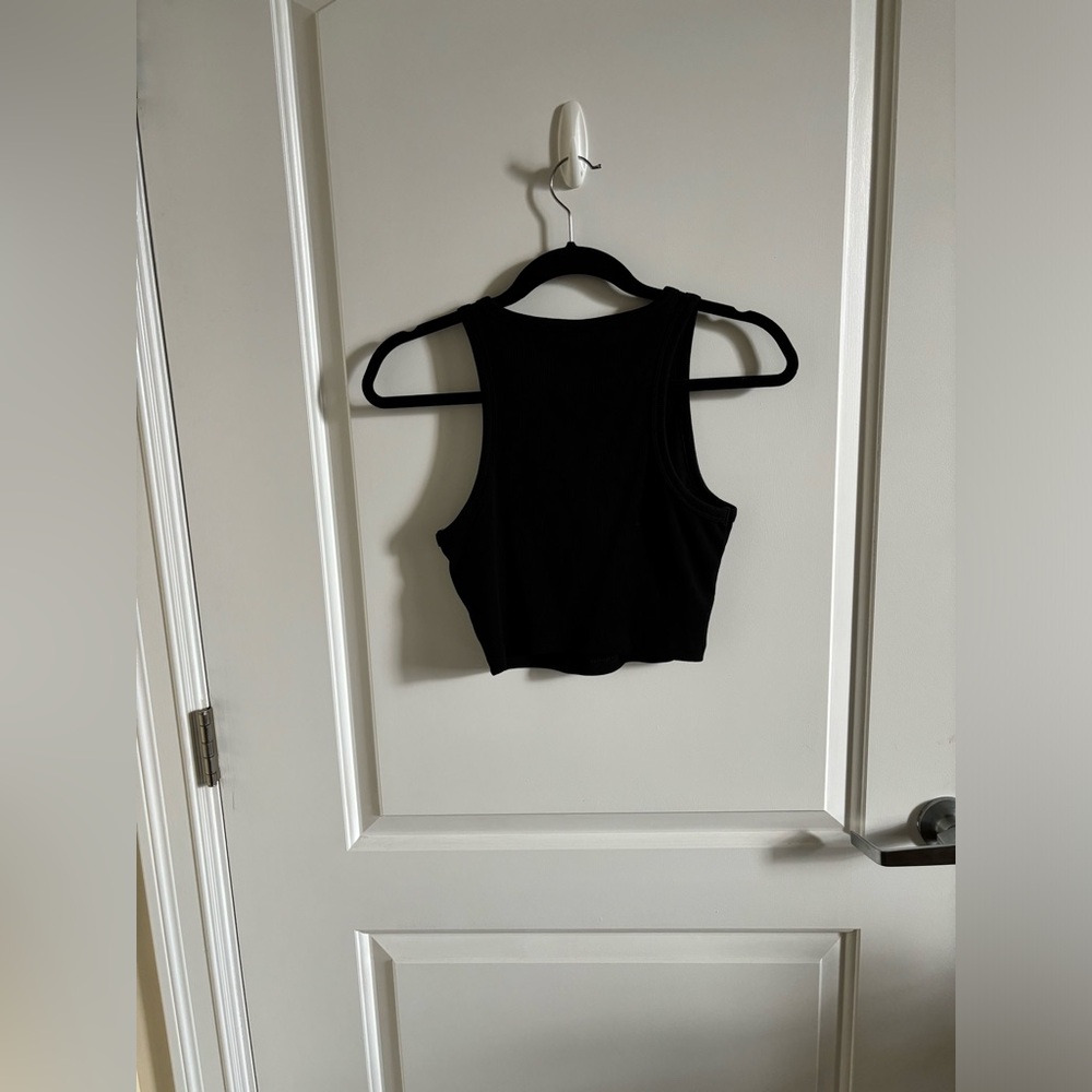 H&M Cropped Black Tank - Picture 3 of 4